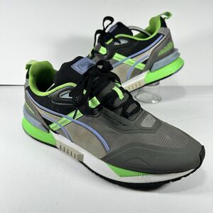 Puma Mirage Sport Remix Men’s Size 12 Grey Black Green Sneakers 381118-01